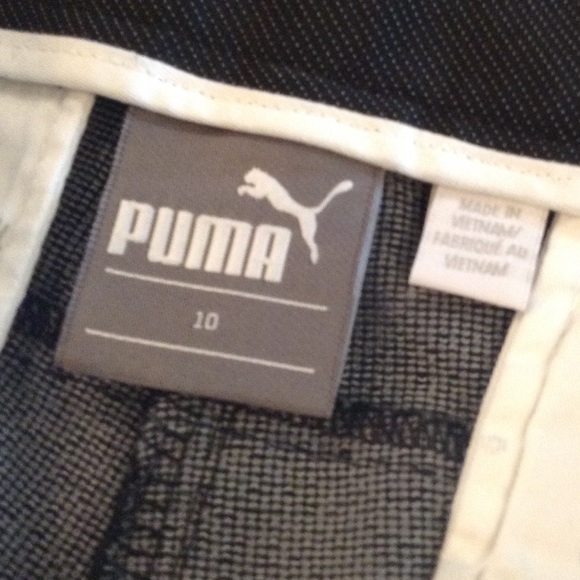 Puma Women’s Golf Pants| Size 10| Black with Small white Polka Dots - Picture 5 of 7
